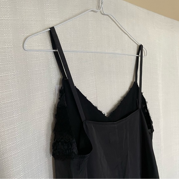 Vintage y2k Tricot Comme des Garcons Black Slip Textured Midi Babydoll Dress M - Picture 5 of 11